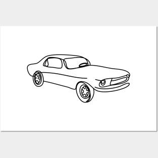 Classic Custom Cars Vintage and minimalist car design Posters and Art